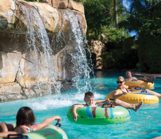 Reunion Resort is home to one of the area’s best lazy rivers.
