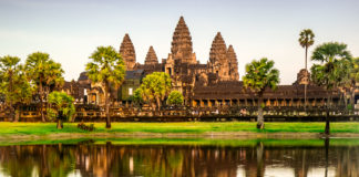 Angkor Wat is one of several UNESO World Heritage sites that guests can explore when sailing on a Seabourn Ovation cruise in Asia.