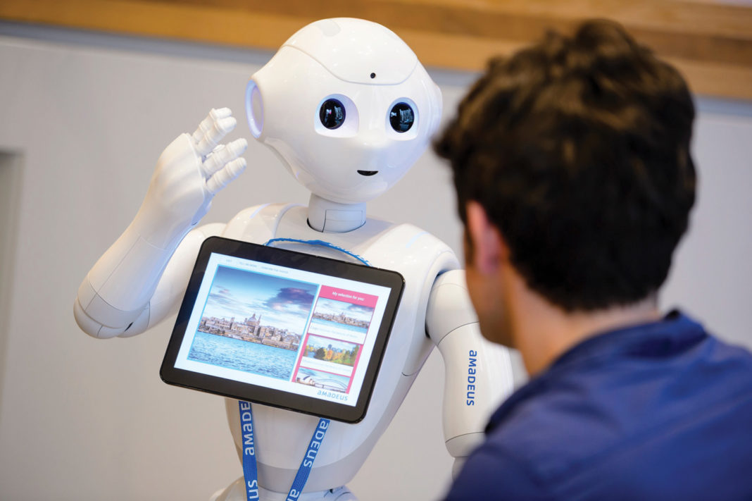 Pepper is a social humanoid robot being tested by Amadeus and TUI Germany.