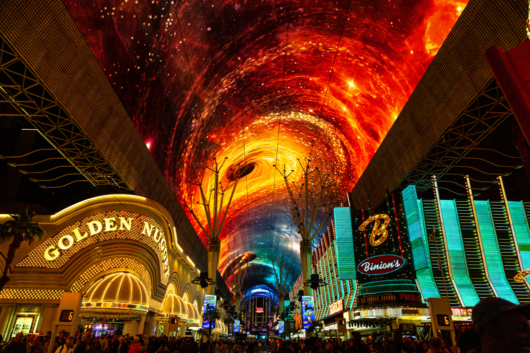 Fremont Street Experience Introduces Multi-Sensory Show and Upgraded Viva Vision Canopy (credit Black Raven Films for Fremont Street Experience)