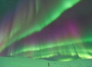 Aurora borealis in Alaska