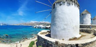 Celebrity Cruises Windmills on Mykonos