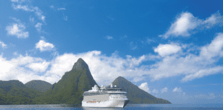 Oceania Riviera sailing exotic destinations. (Photo courtesy of Oceania Cruises.)