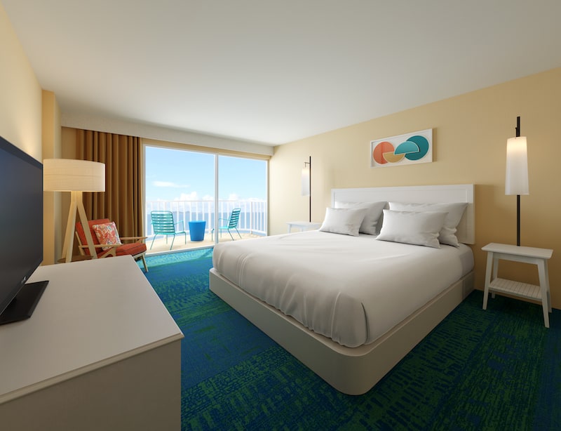 The Twin Fin room rendering.