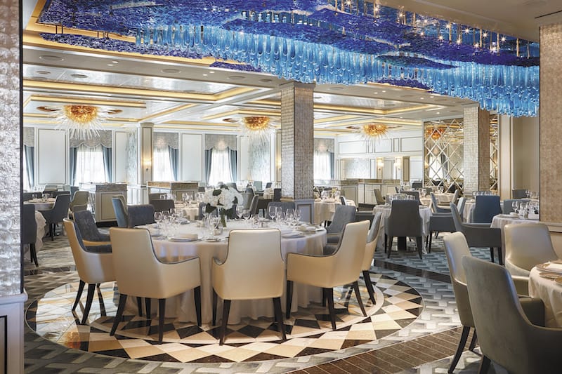 Compass Rose Restaurant, Explorer (image courtesy of Regent Seven Seas Cruises).