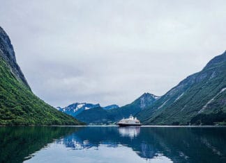 SeaDream Yacht Club in the Norwegian Fjords.