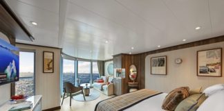 Panorama Veranda Suite on Seabourn Venture.