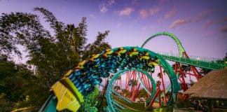 The Kumba steel roller coaster at Busch Gardens Tampa Bay.