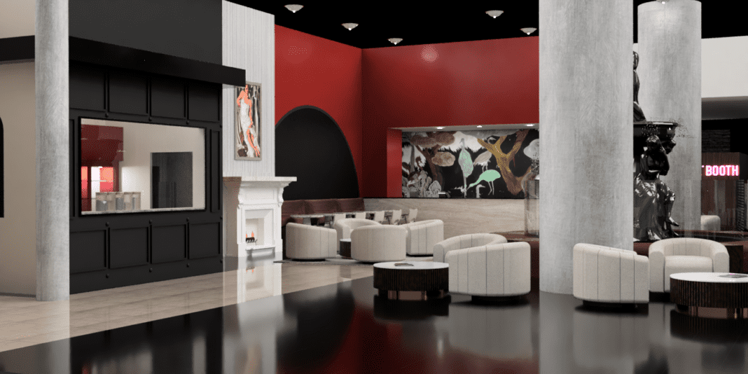 Rendering of the new lobby at The Lexi.