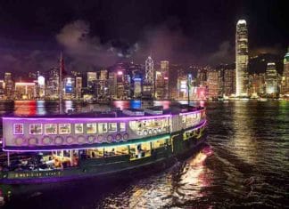 The Star Ferry welcomes in the New Year. (Photo by: Hong Kong Tourism Authority)