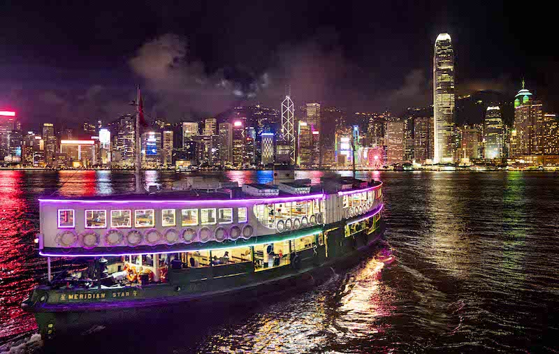 The Star Ferry welcomes in the New Year. (Photo by: Hong Kong Tourism Authority)