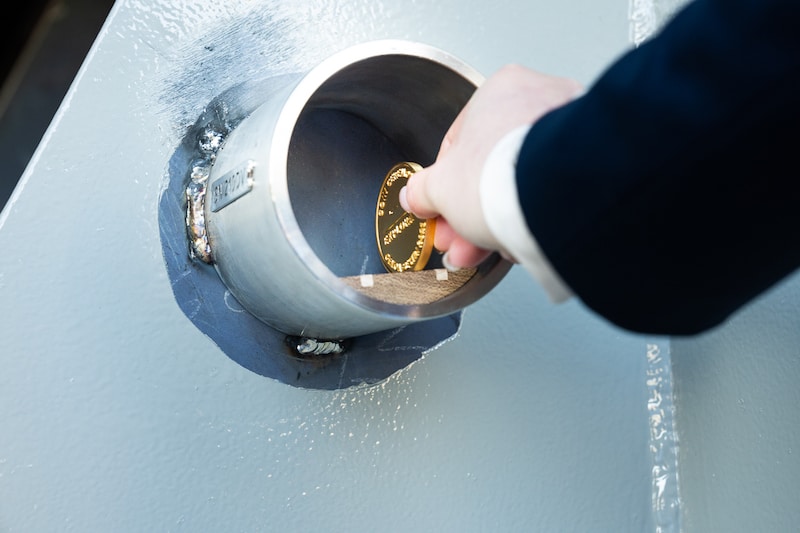 Explora II's coin ceremony. (Photo courtesy Explora Journeys)