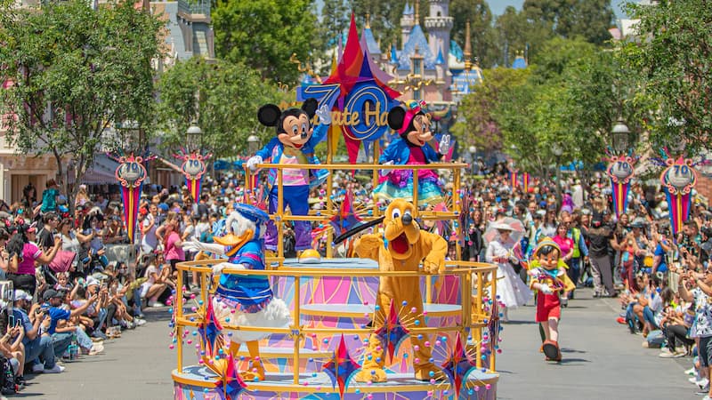 Plan Clients’ Visit to Disneyland’s Year-Long Anniversary Party Disneyland