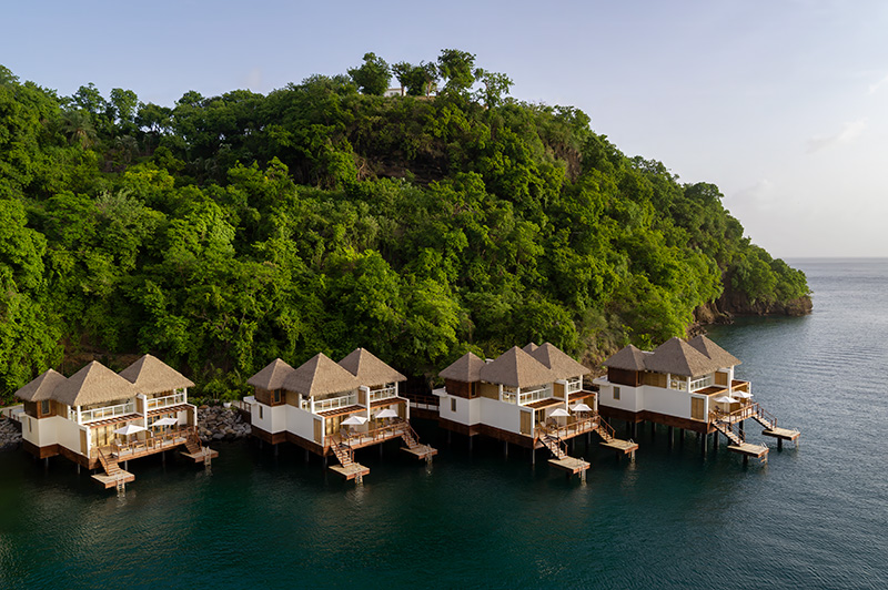 Two Story Overwater Villas at Sandals Saint Vincent