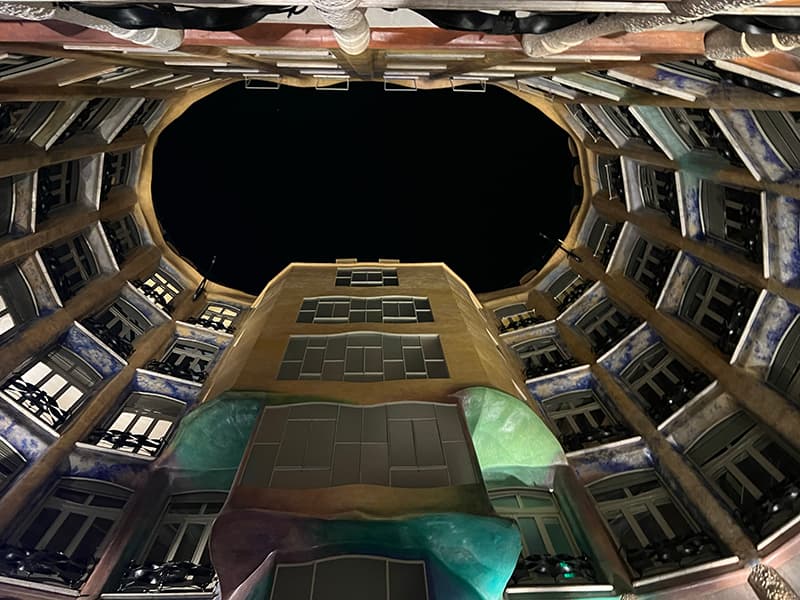 Courtyard of Gaudi's Casa Mila. (Photo: Victor Diaz-Herman)